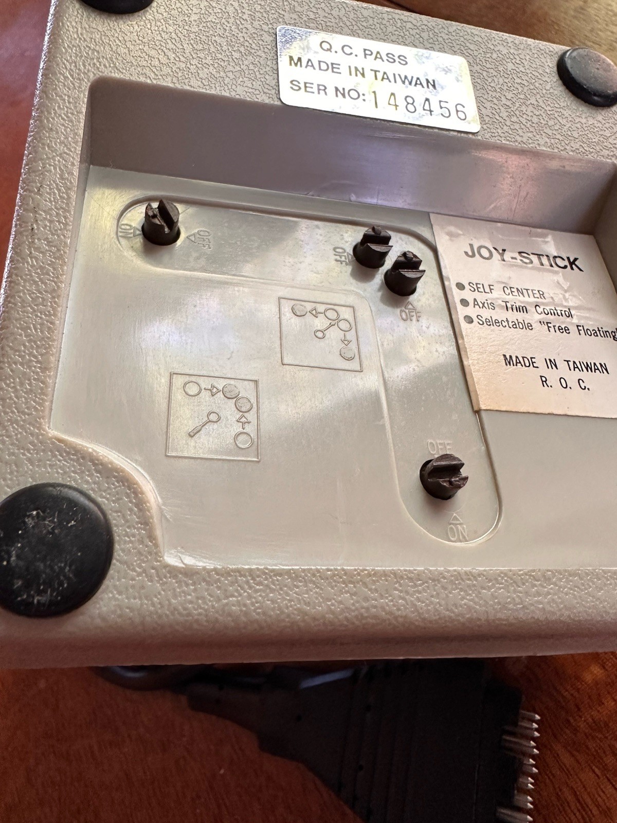 Vintage 1980s Joystick Self Center Axis Trim Untested Retro Computer Gaming