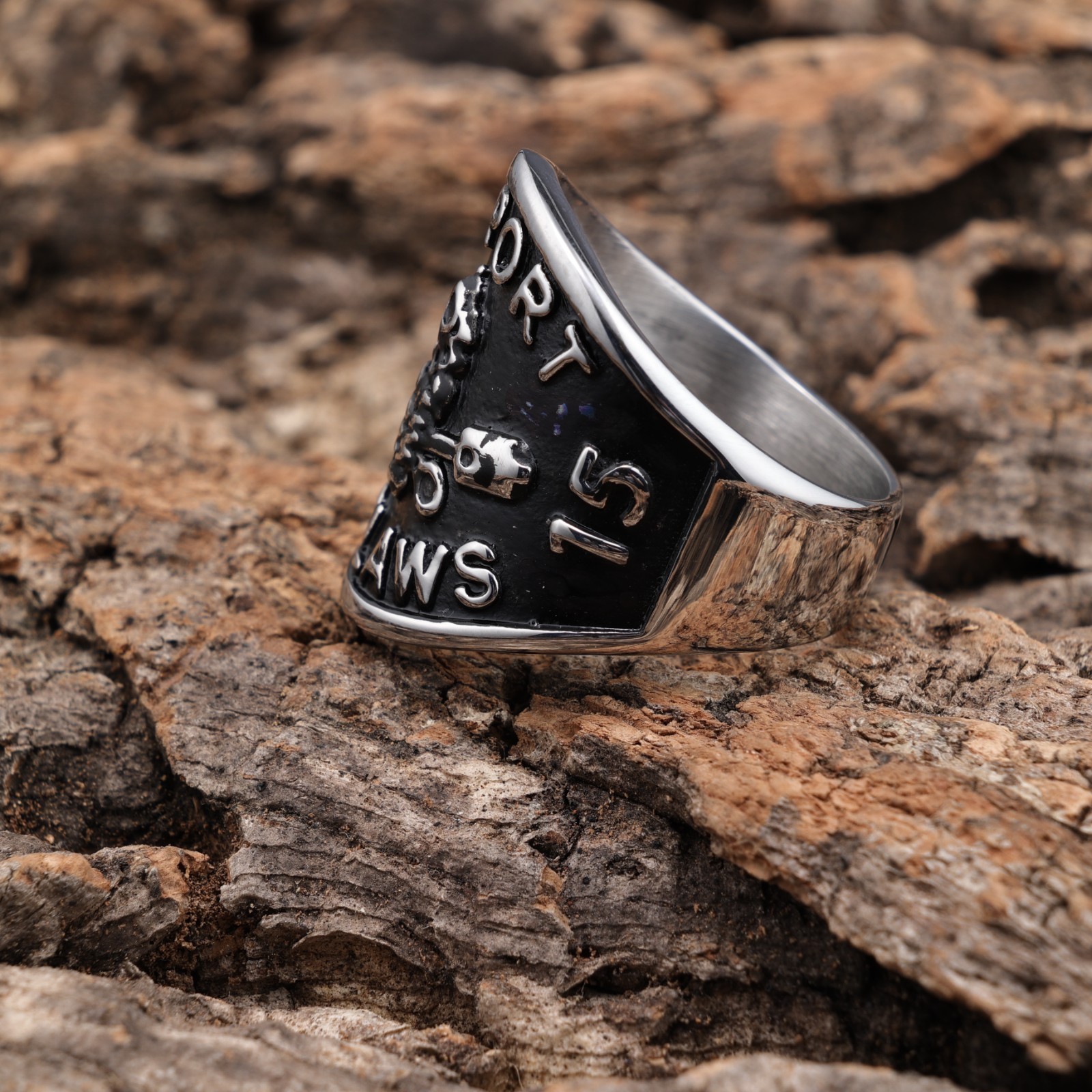 Support Outlaws M C Stainless Steel Ring Size 11