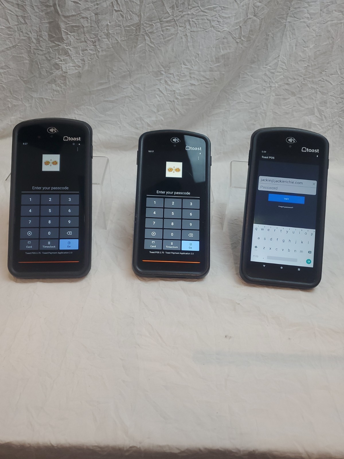 Three Toast Flex POS Go Handhelds Tablet Mobile Computer Device