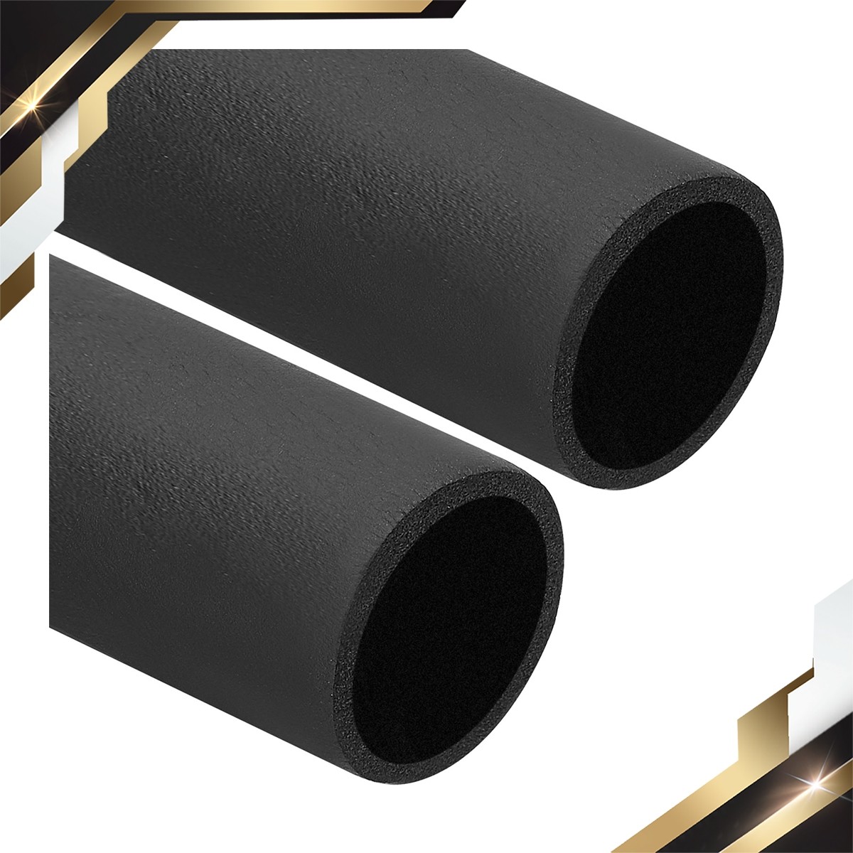 2 Pcs 2-3/8"(60mm) ID x 6Ft Pipe Insulation Foam Tube