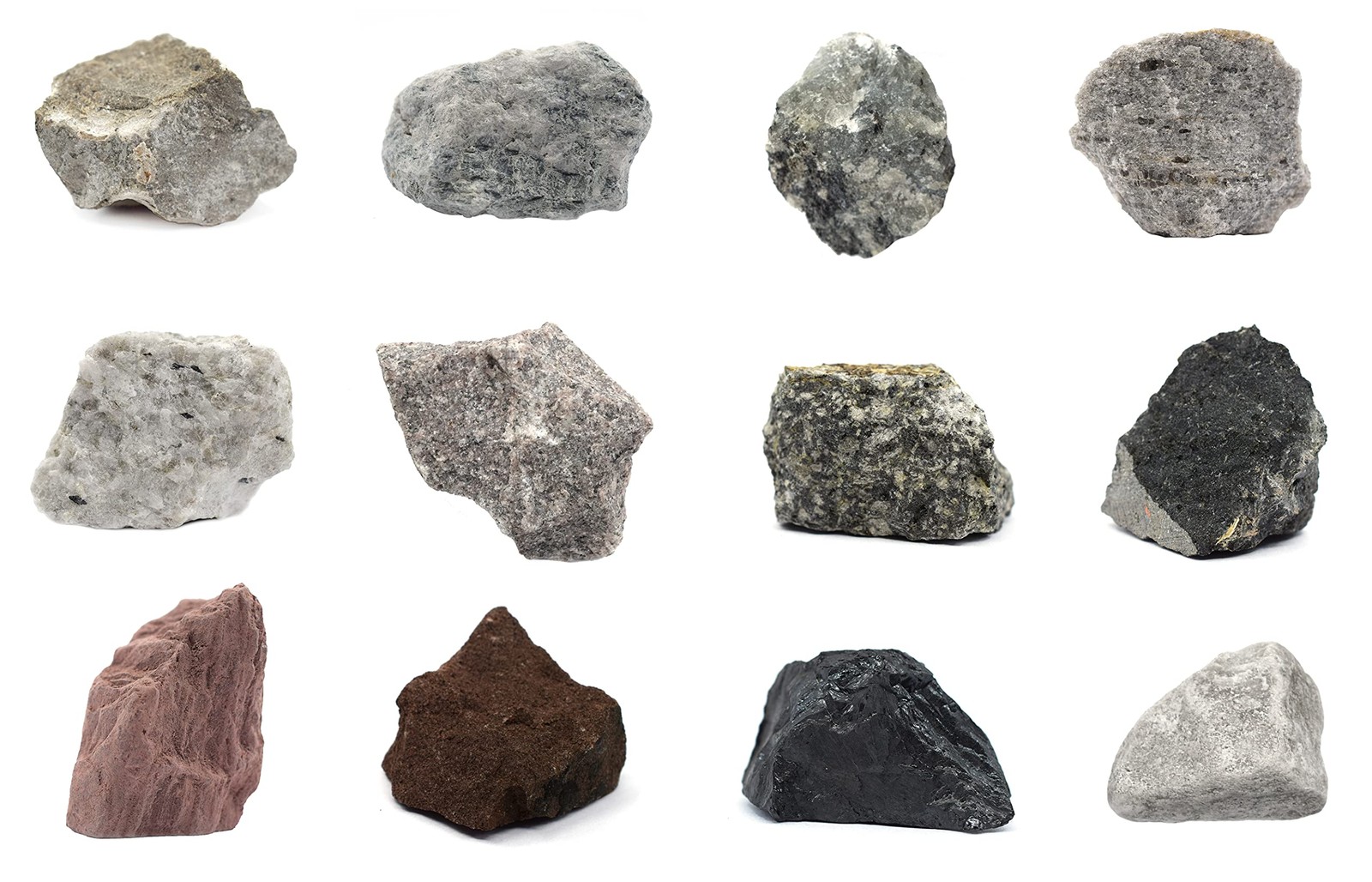 EISCO Rock Cycle Kit - 12 Pieces - Metamorphic, Igneous Sedimentary Rocks - ...
