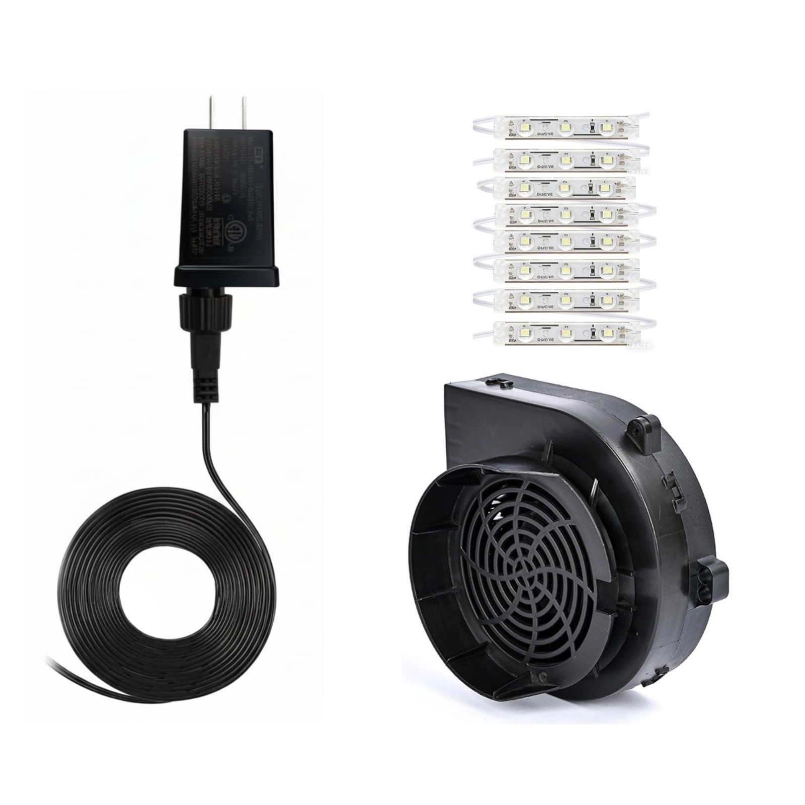 Complete Inflatable Decoration Accessory Set - Fan Blower 12V 1A Multi-color