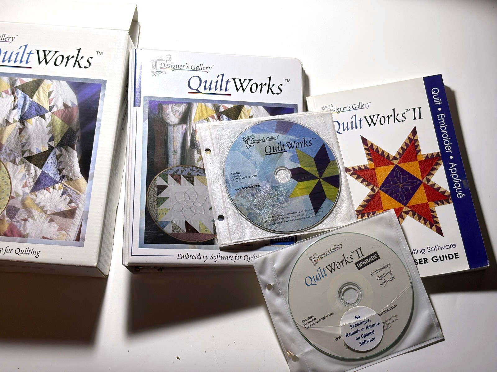 Designer's Gallery Quilt Works I & II & EQ5 Software For Quilting