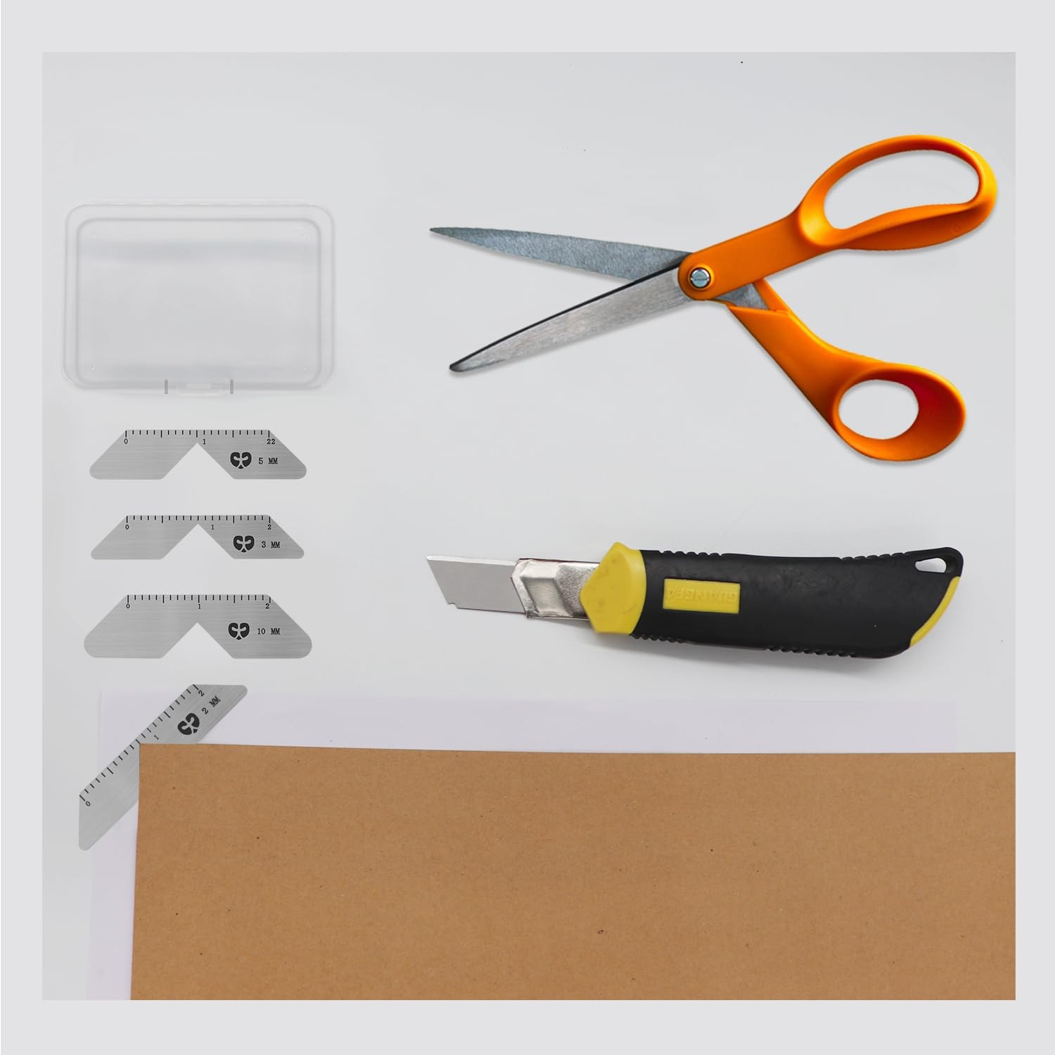 Bookbinding Kit Corner Miter Tool Album Making 4 Different Beveled Edge Sizes