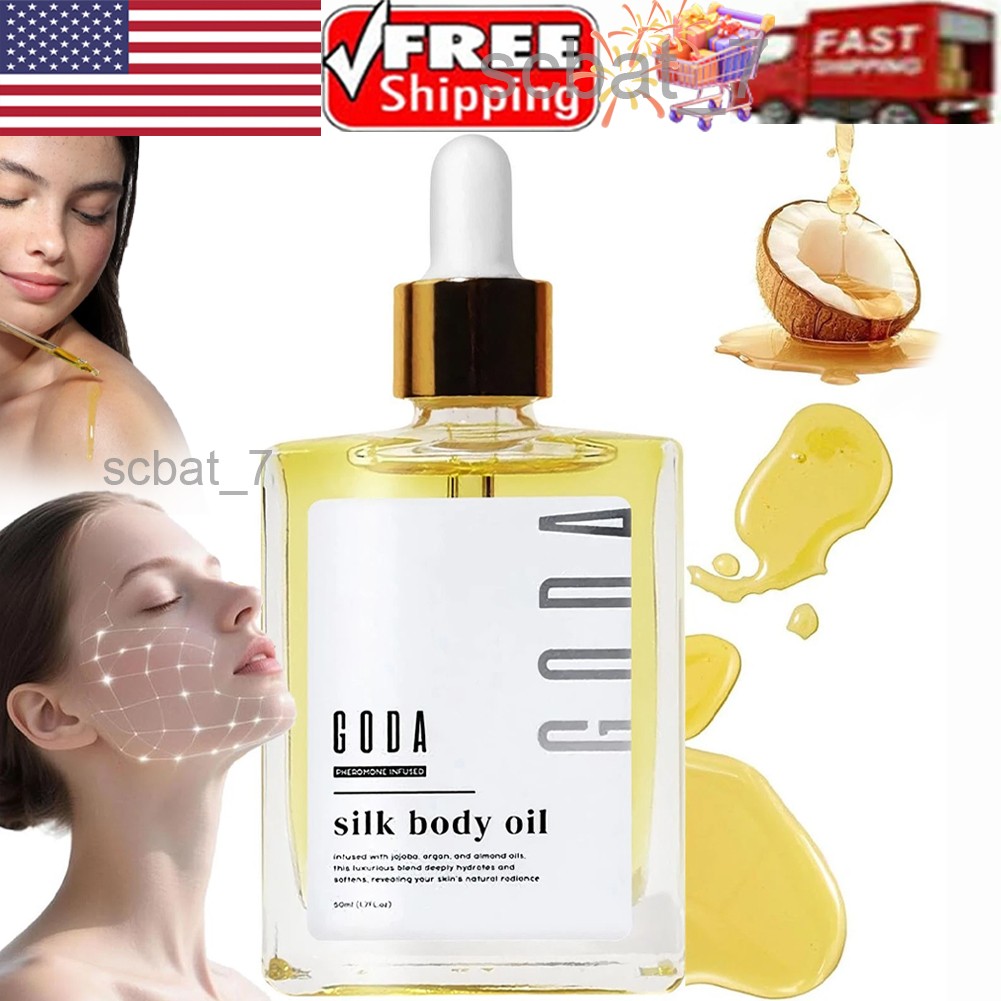 GODA Silk Body Oil,Silk Body Oil,Goda Perfume Oil,Bath & Shower Oil Smooth 50ml