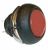 CES SPST Push Button Switch RED MOMENTARY-ON Normally Open
