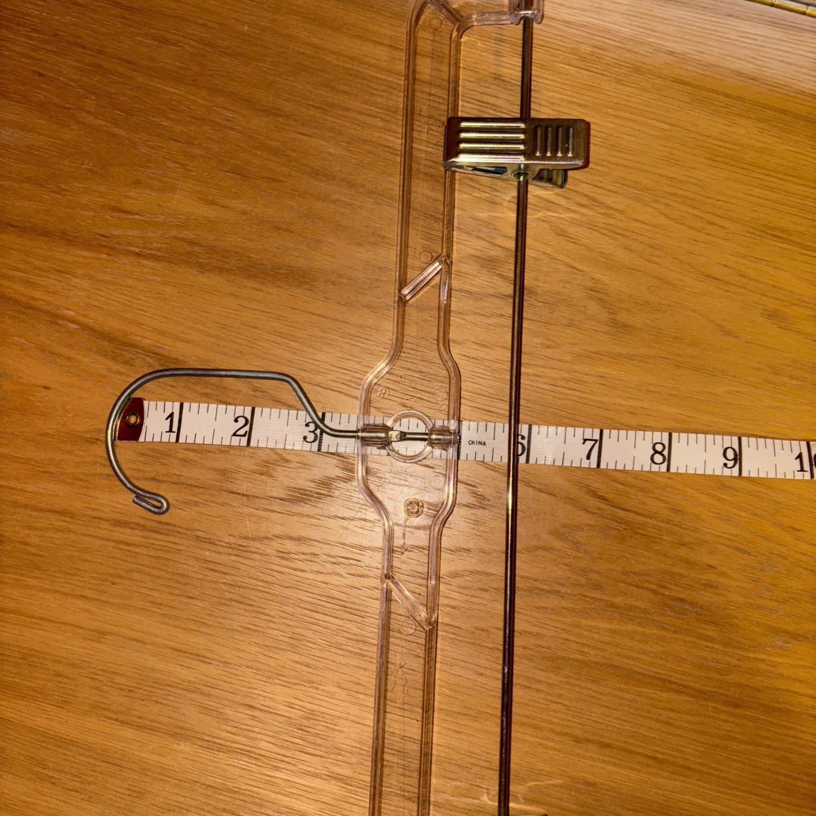 Clear and Silver Plastic Slacks Pants Hangers Set Of 5