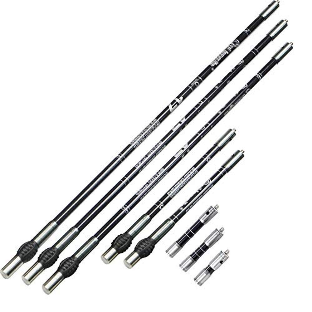 ZSHJGJR Archery Bow Stabilizer Balance Bar Rod System, 10 inch, grey, carbon