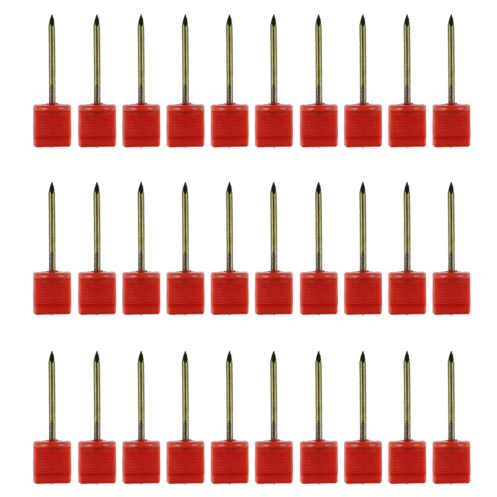 Zelerdo 15/30/60 Pieces Archery Length: 6.6cm/2.59inch; Thickness: 3.4mm, red