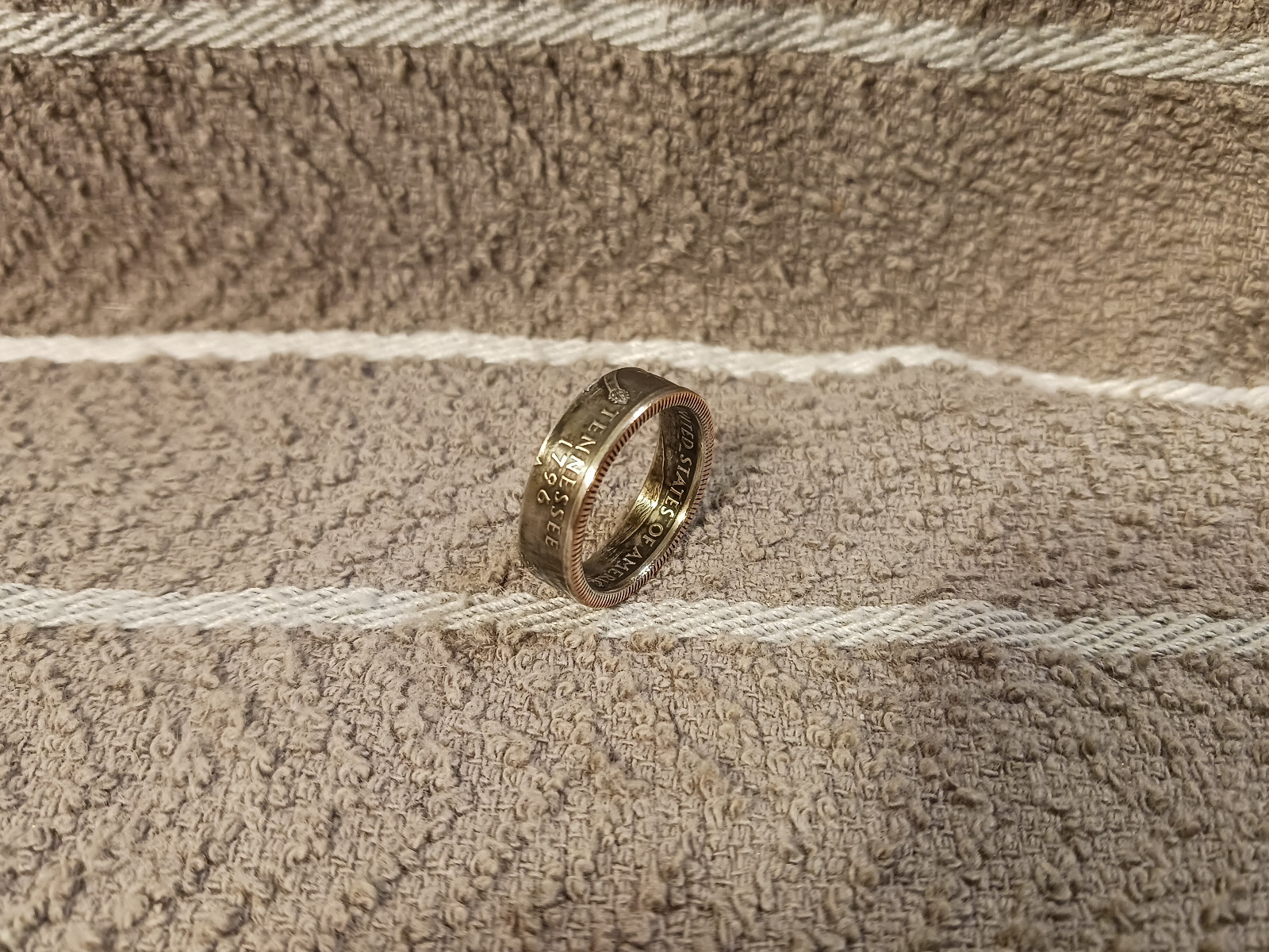 Tennessee State  Washington Quarters coin ring  8  2002  clad