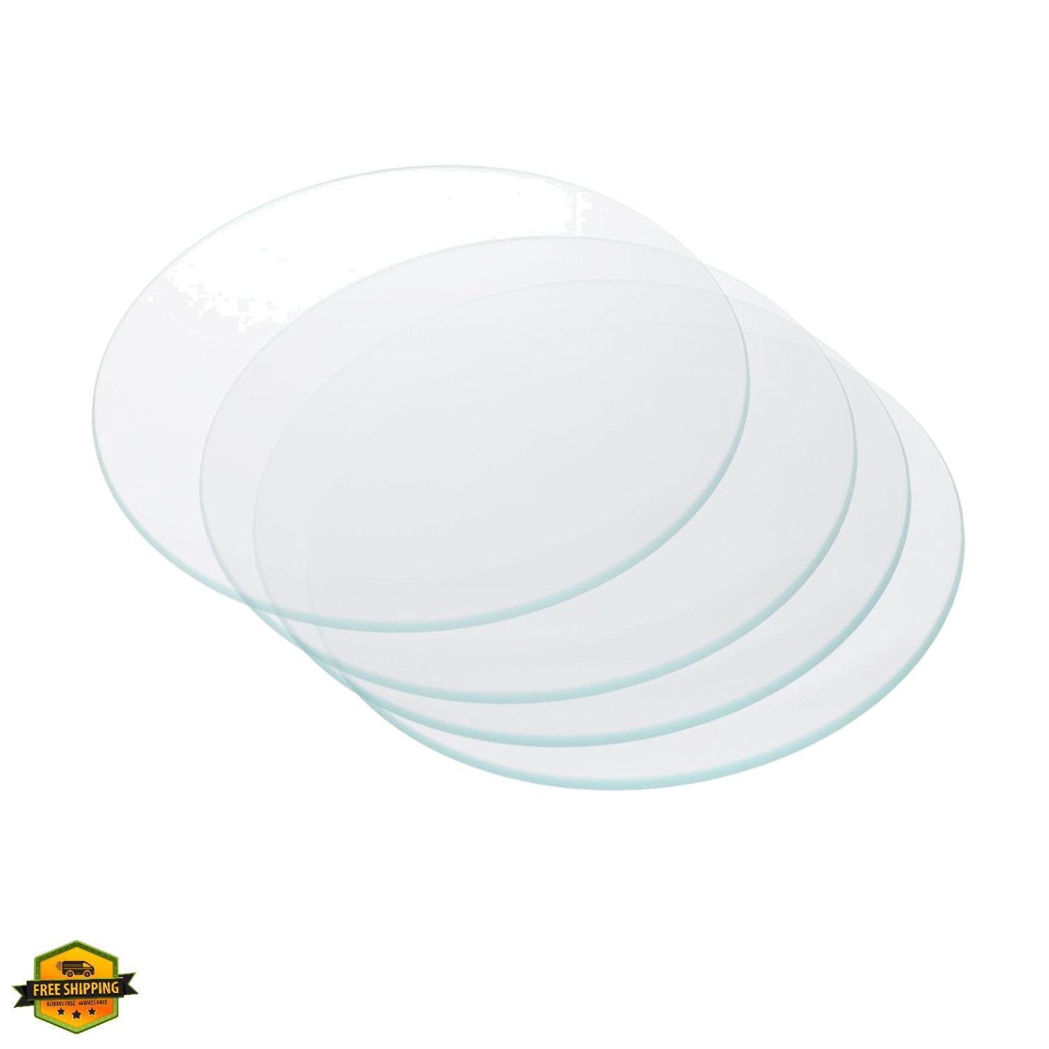 90mm/3.5"Diameter Watch Glass, 4Pack High Transparent Smooth Edges Chamfered ...