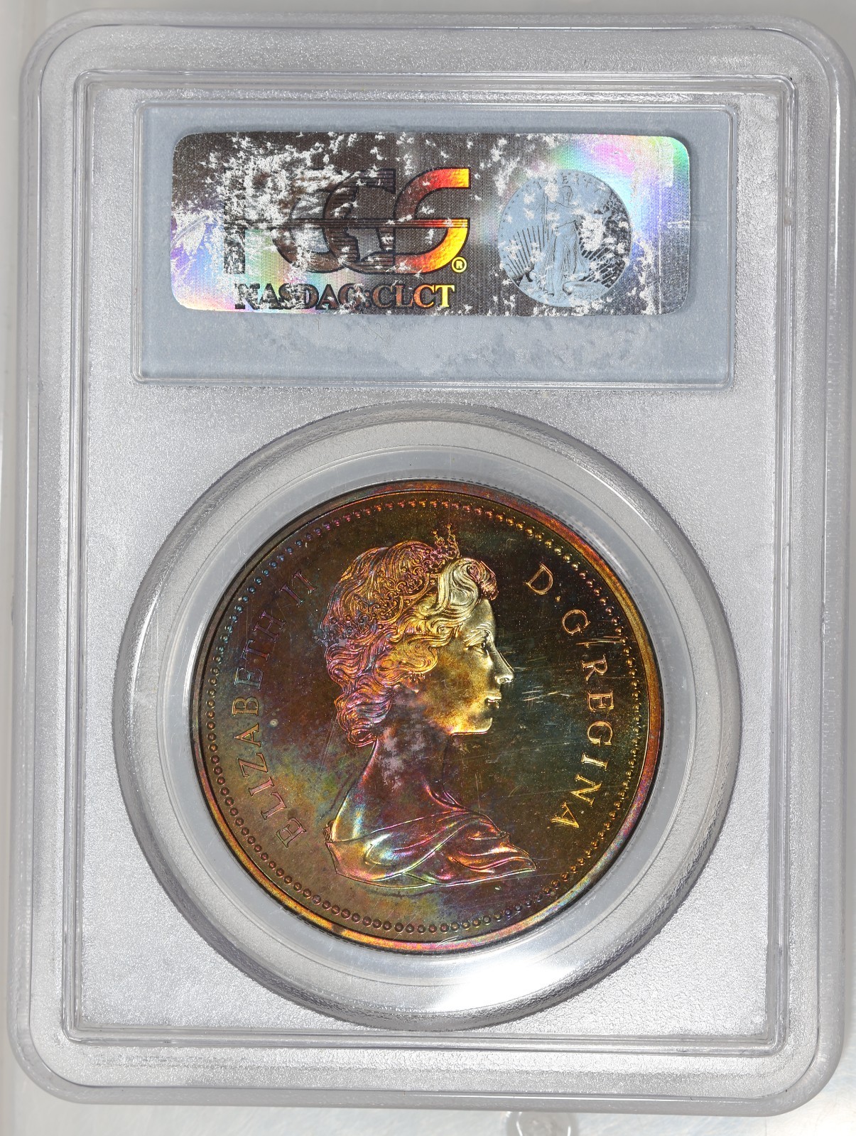 1971 Silver Canada (British Columbia) Dollar PCGS SP67 - Toned