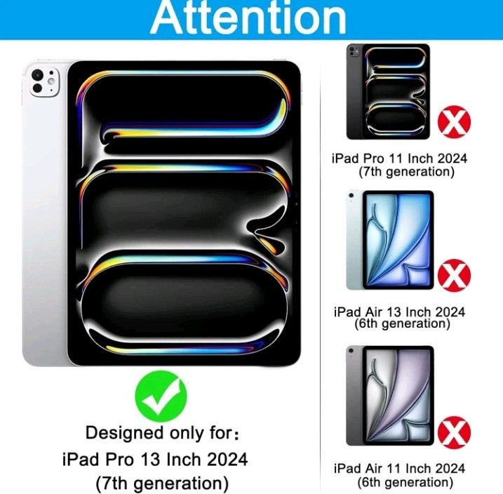Milomdoi 3 Pack Screen Protector for iPad Pro 13 Inch 2024 7th Generation with 3