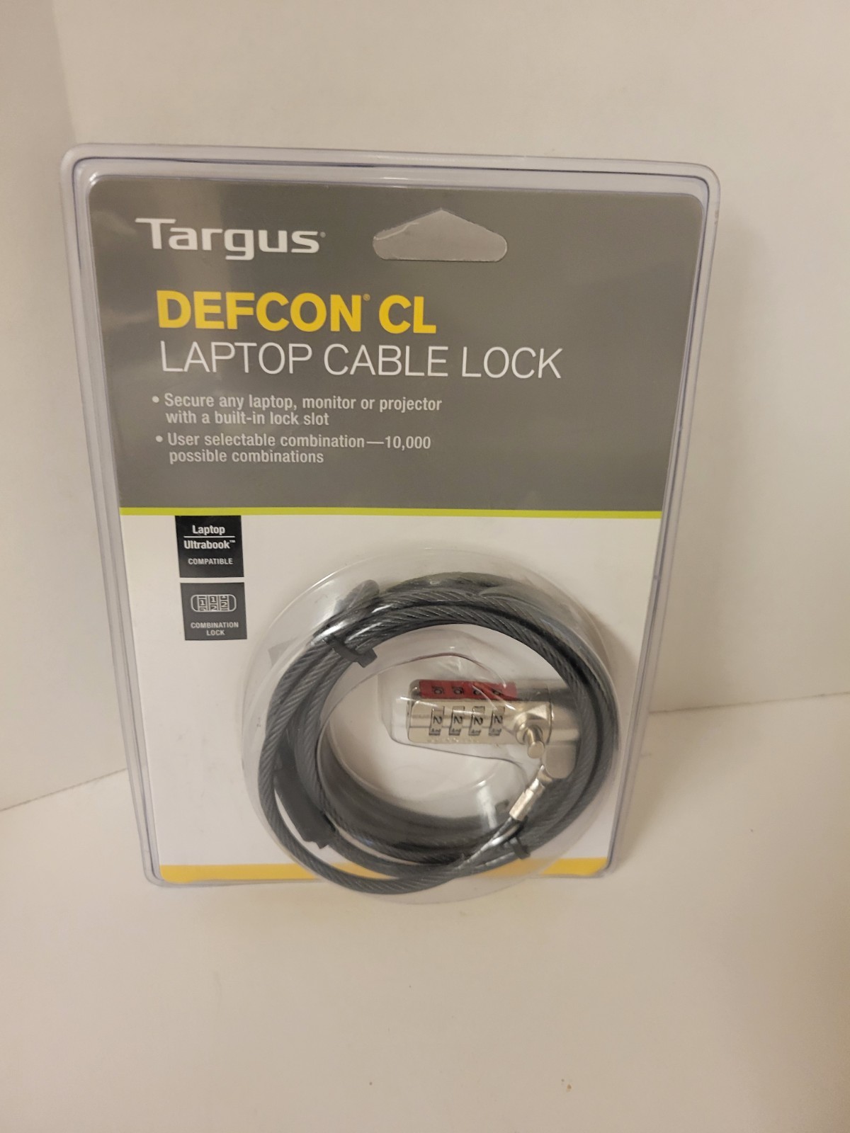 New Targus DEFCON CL Laptop Cable Lock 6.5 Feet With Combination Lock FAST SHIP