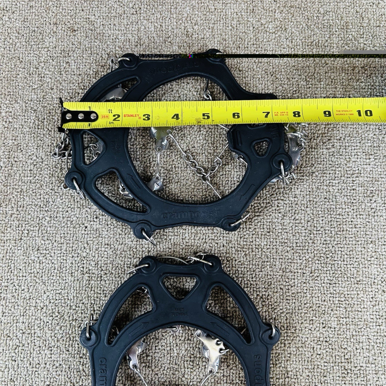 Ice Traction Cleats Crampons Walk Safe With Storage Bag Large Tough Outdoors