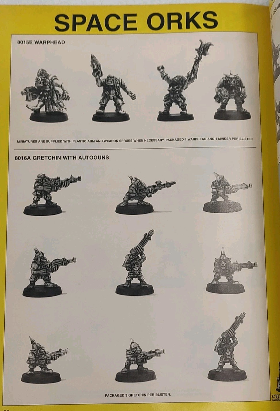 Games Workshop 1996 Citadel Miniatures Catalog Good Shape Warhammer 40K WFB