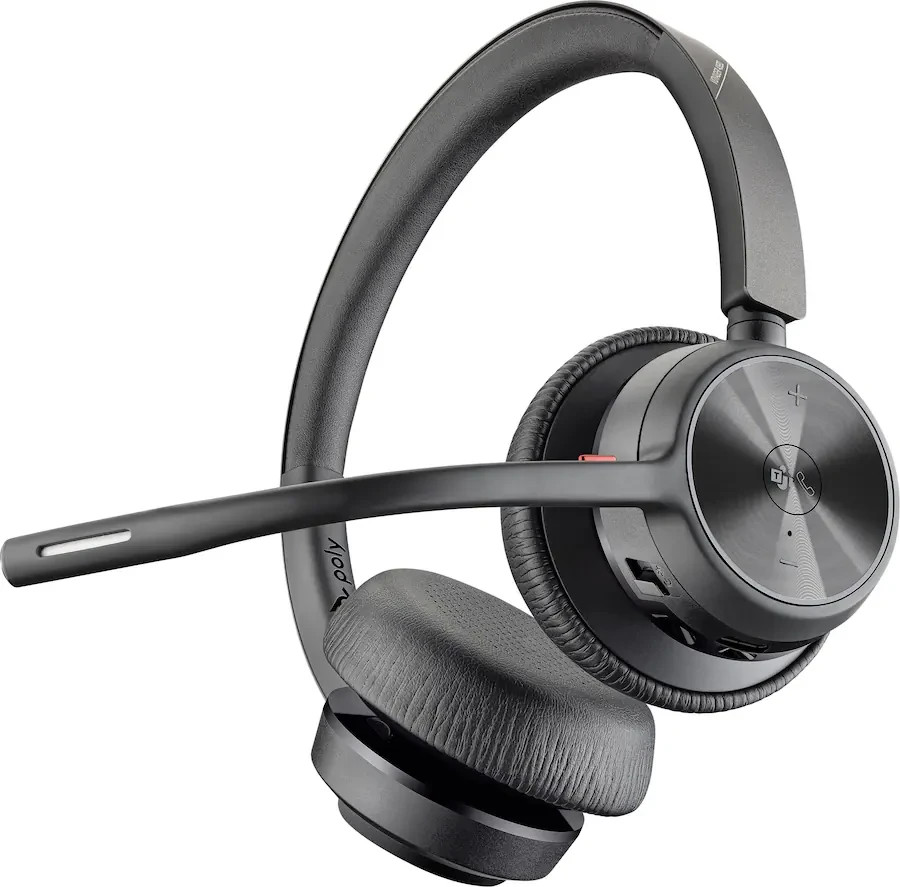 Poly - Voyager 4320 Wireless Noise Cancelling Stereo Headset with mic - Sealed