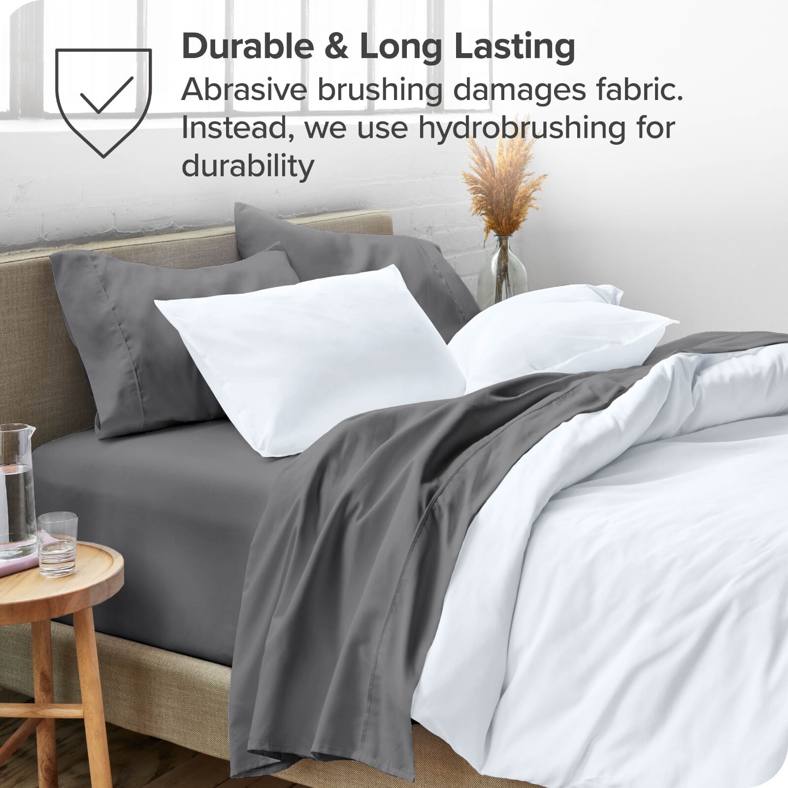 Bare Home Microfiber Sheet Sets - Premium 1800 Collection - Deep Pockets