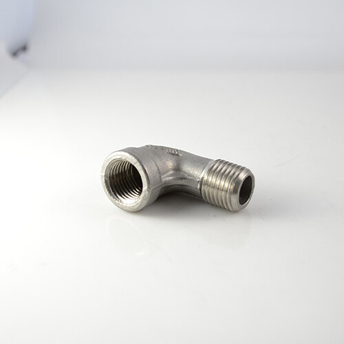 1/4" inch NPT Female x Male 90 Elbow Threaded Pipe Fitting SS304 Stainless Steel