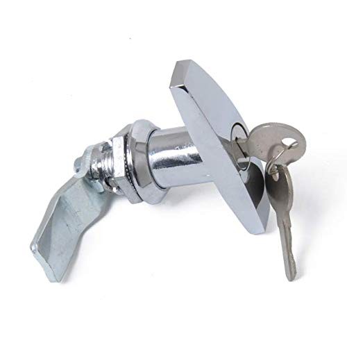 T-Handle Lock Bright Chrome Toolbox Door Latch Camper Truck RV Trailer Lock T...