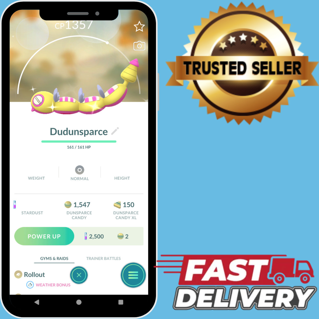 PoGoCollection - Shiny  Dudunsparce Three Segment - 24hDeliv✔