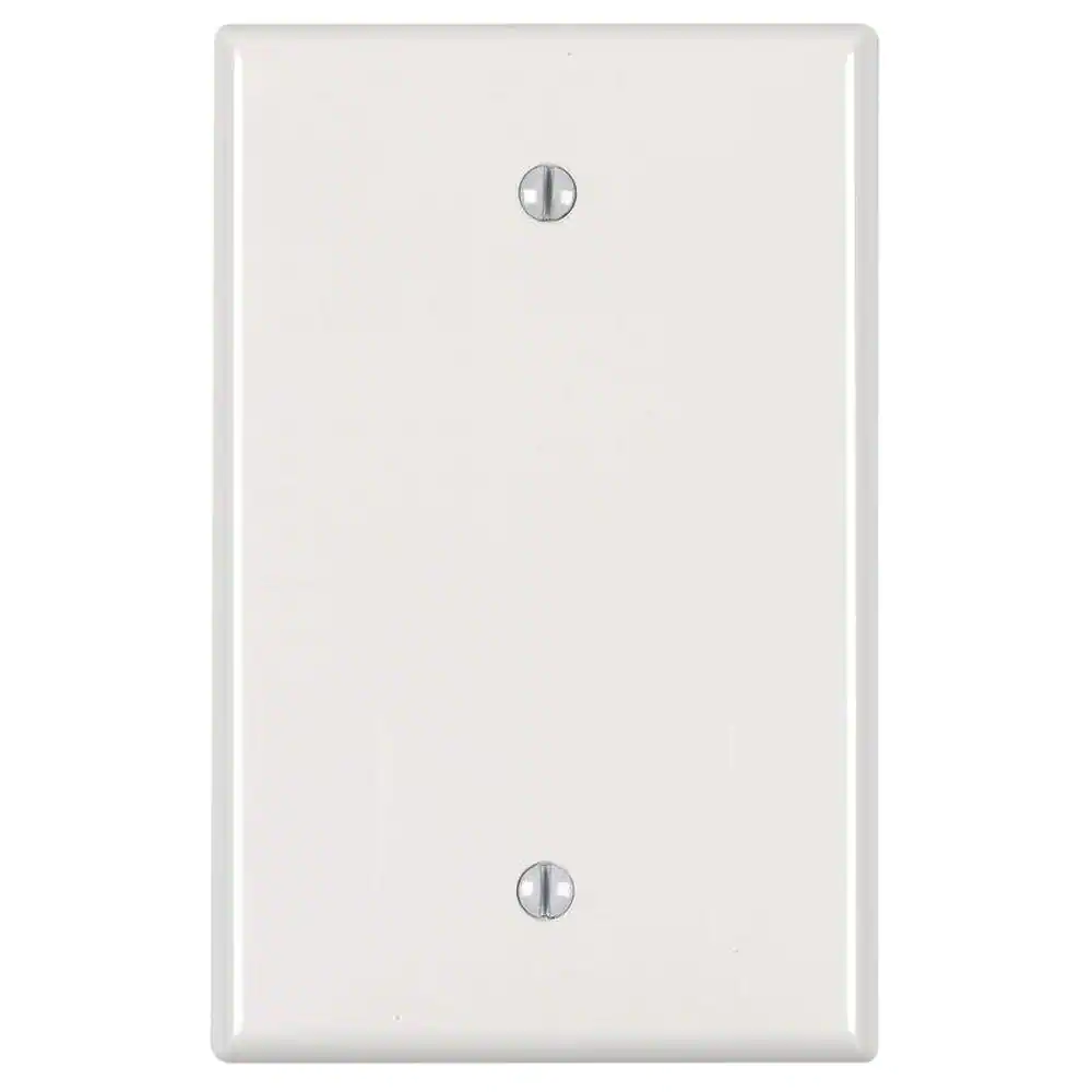 1-Gang Midway Blank Nylon Wall Plate White