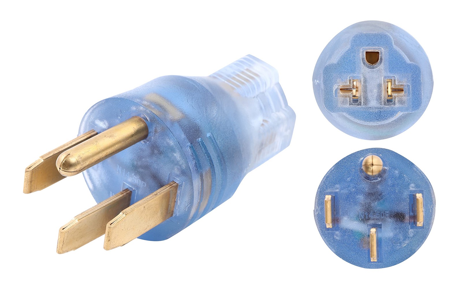 ONETAK NEMA 14-50P to 5-15R 5-20R 6-15R 6-20R Compact 240V 50 Amp 3 Blue