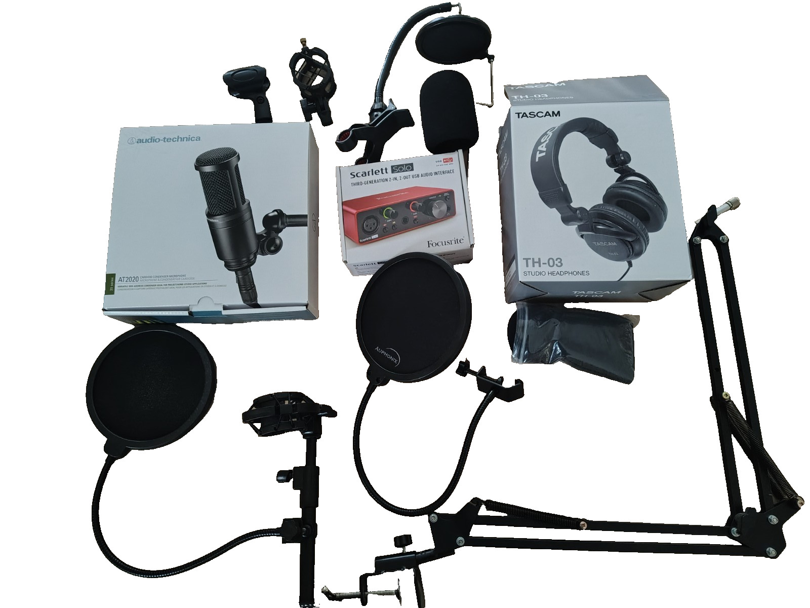 home studio recording package used