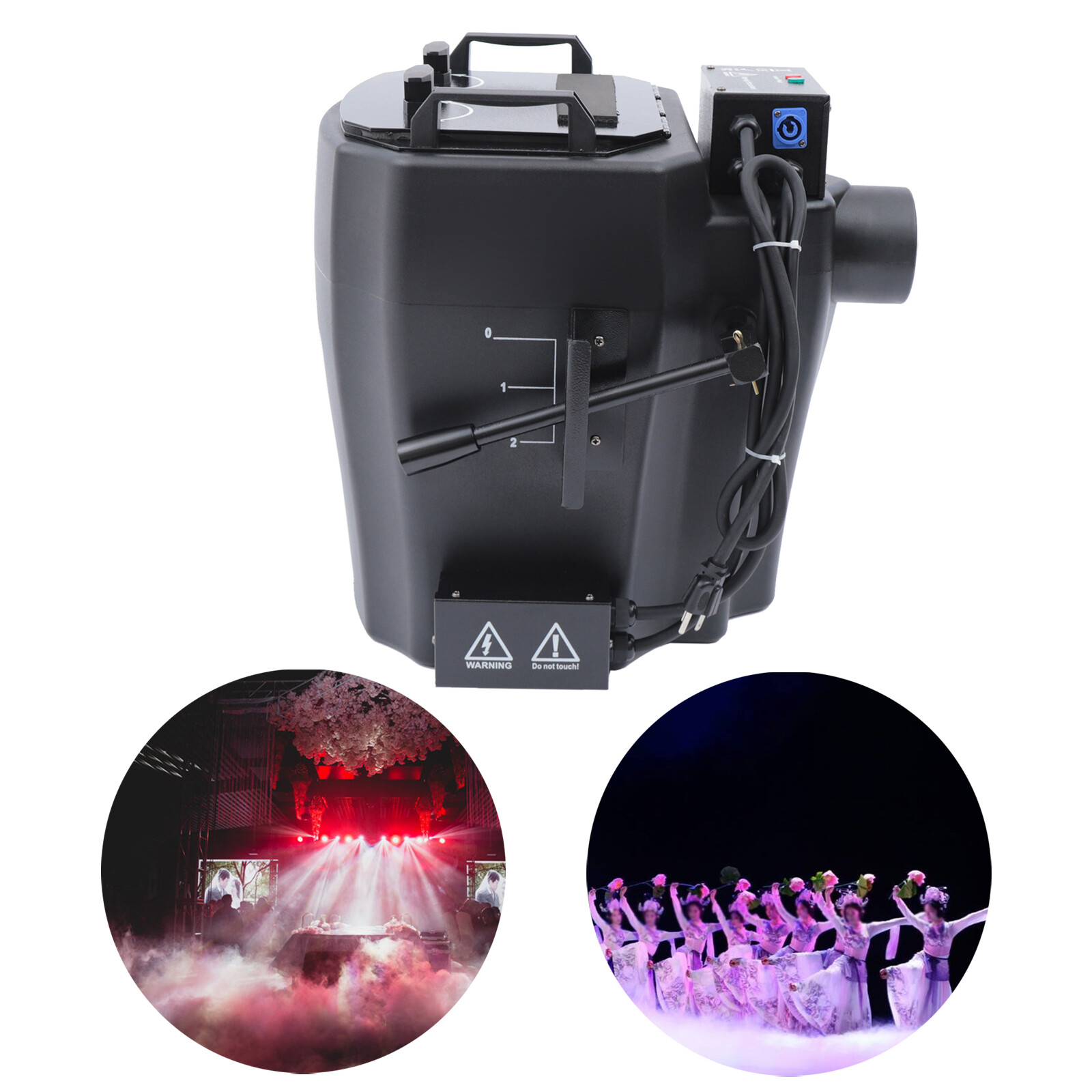 6000W Dry Ice Fog Machine Low Lying Smoke Machine Stage Effect For Wedding Party