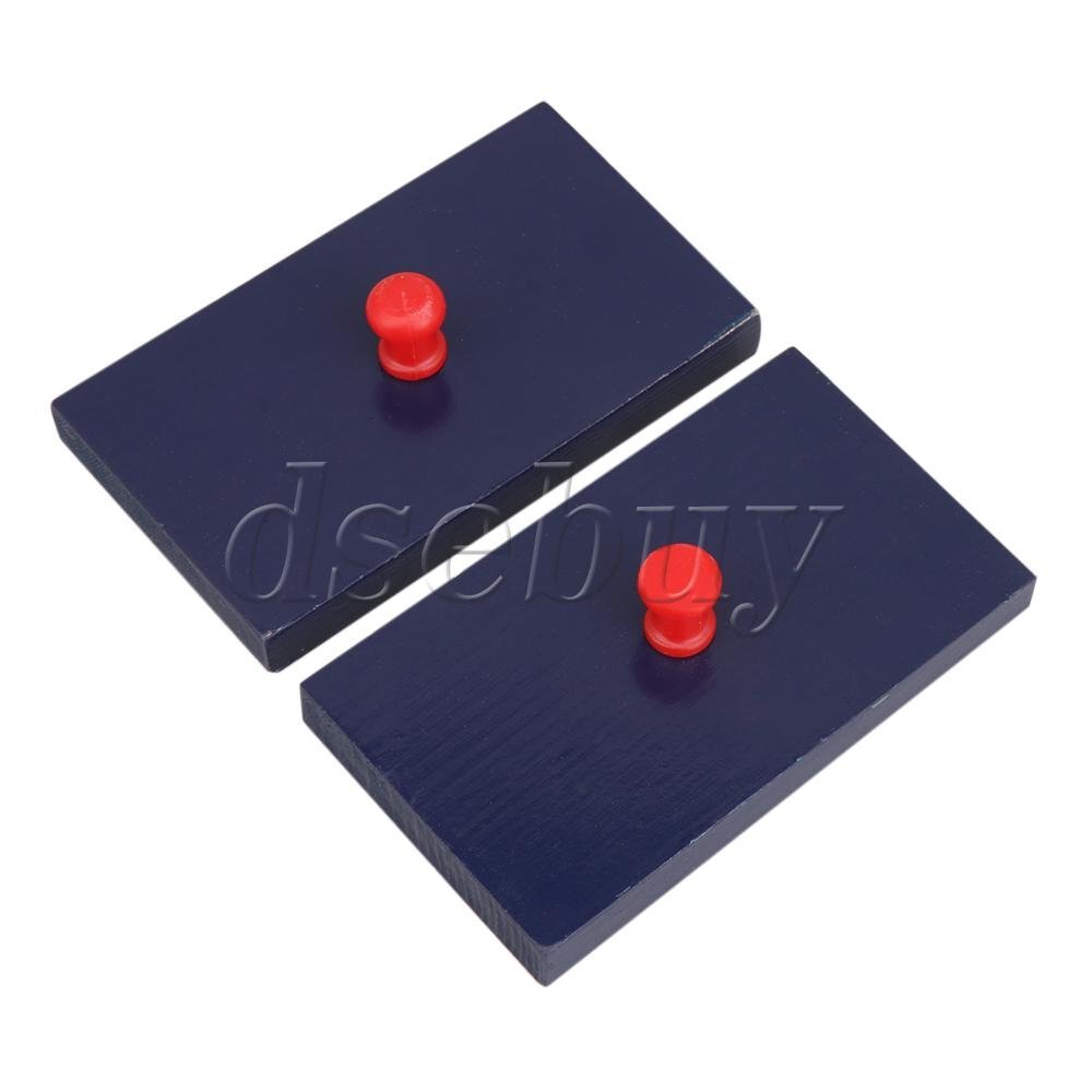 6PCS Rhythm Band Wood Sand Block Hand Percussion Blocks Instrument w/ Knob