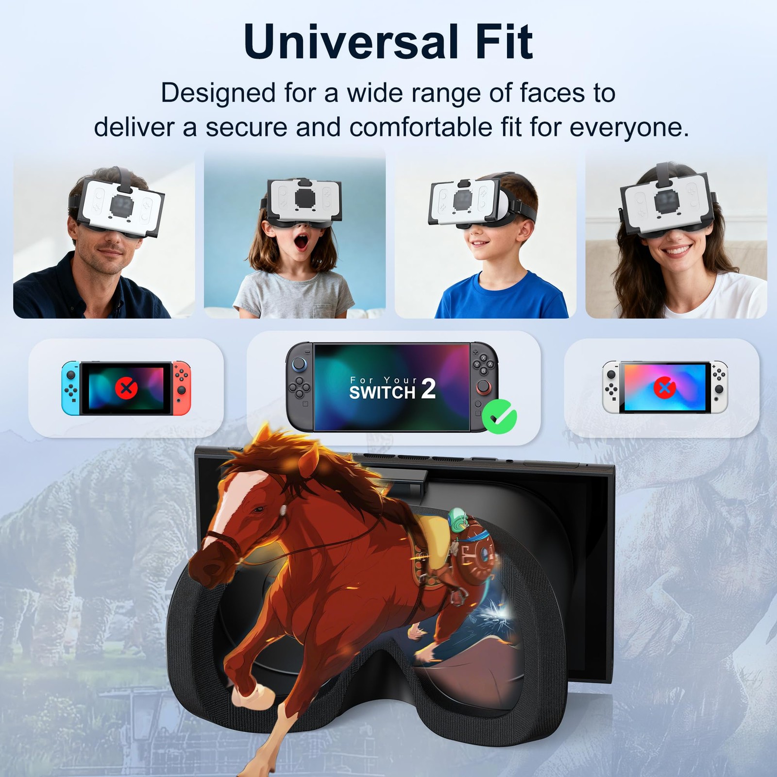 LXFEIFANTECH VR Headset Switch 2 White Black