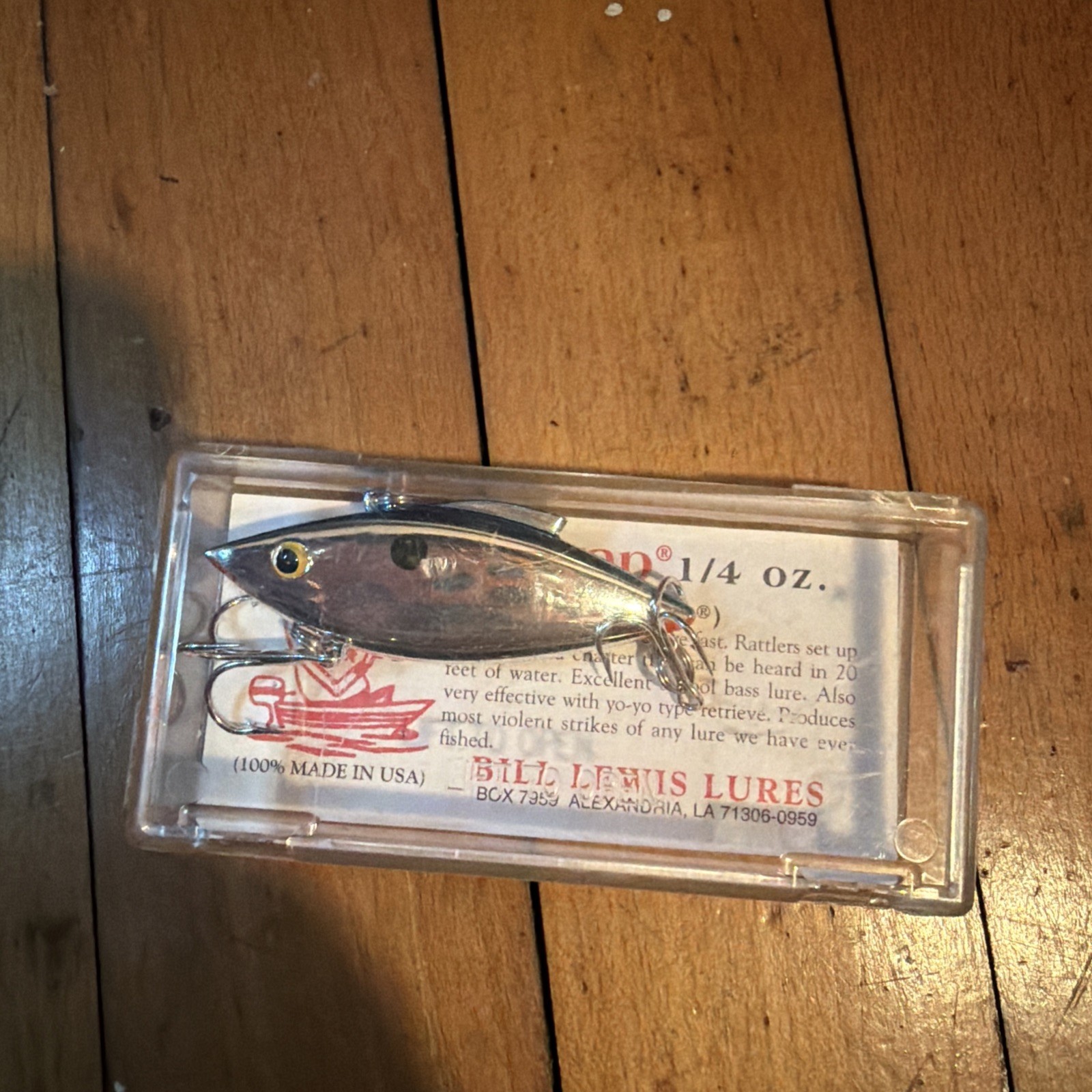 SEALED IN CASE- BLUE CHROME Bill Lewis Rat-L-Trap Mini-Trap fishing lure 1/4 OZ
