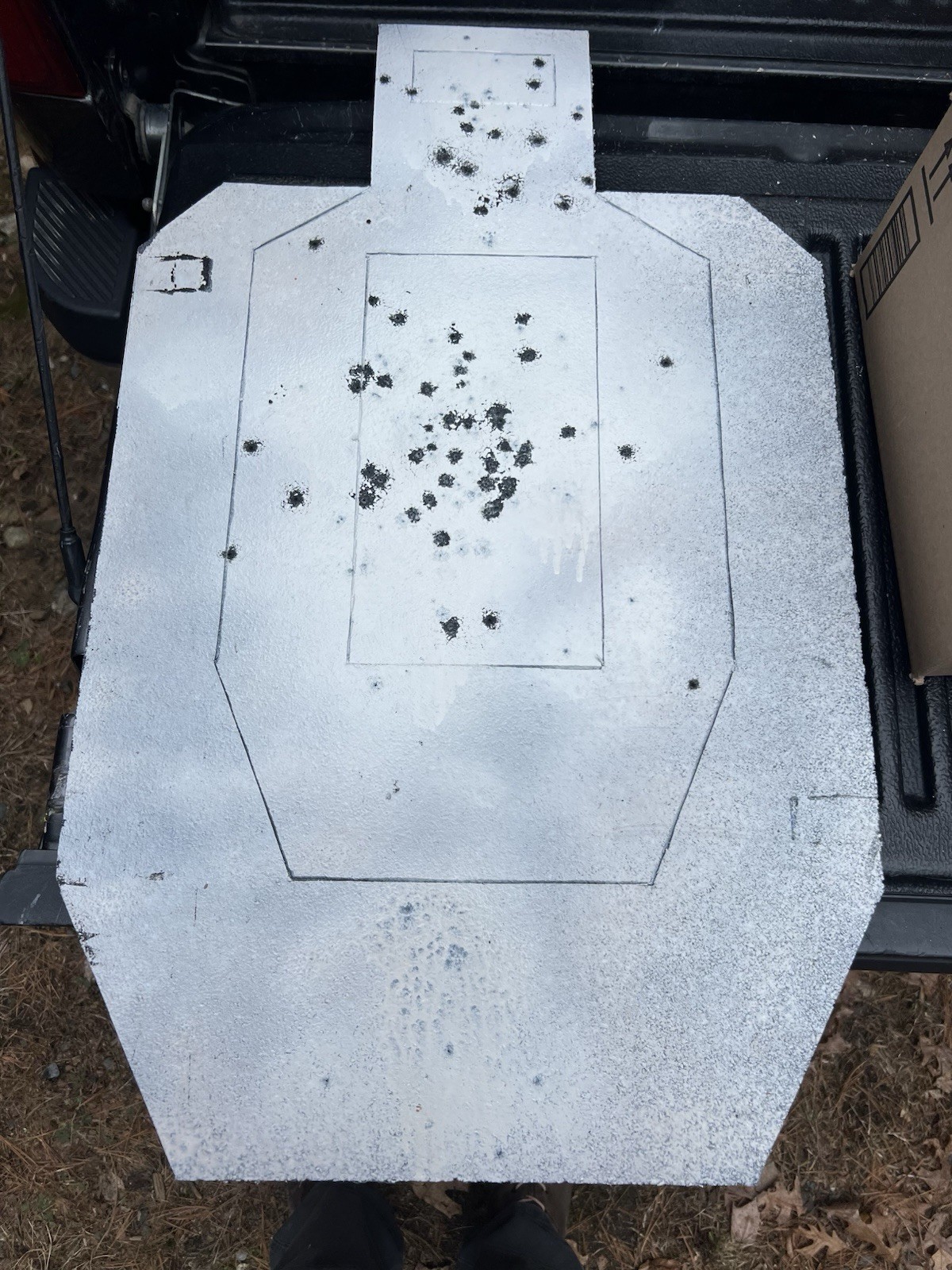 Full Size Self Healing Targets- Silhouette , White Reusable Rubber