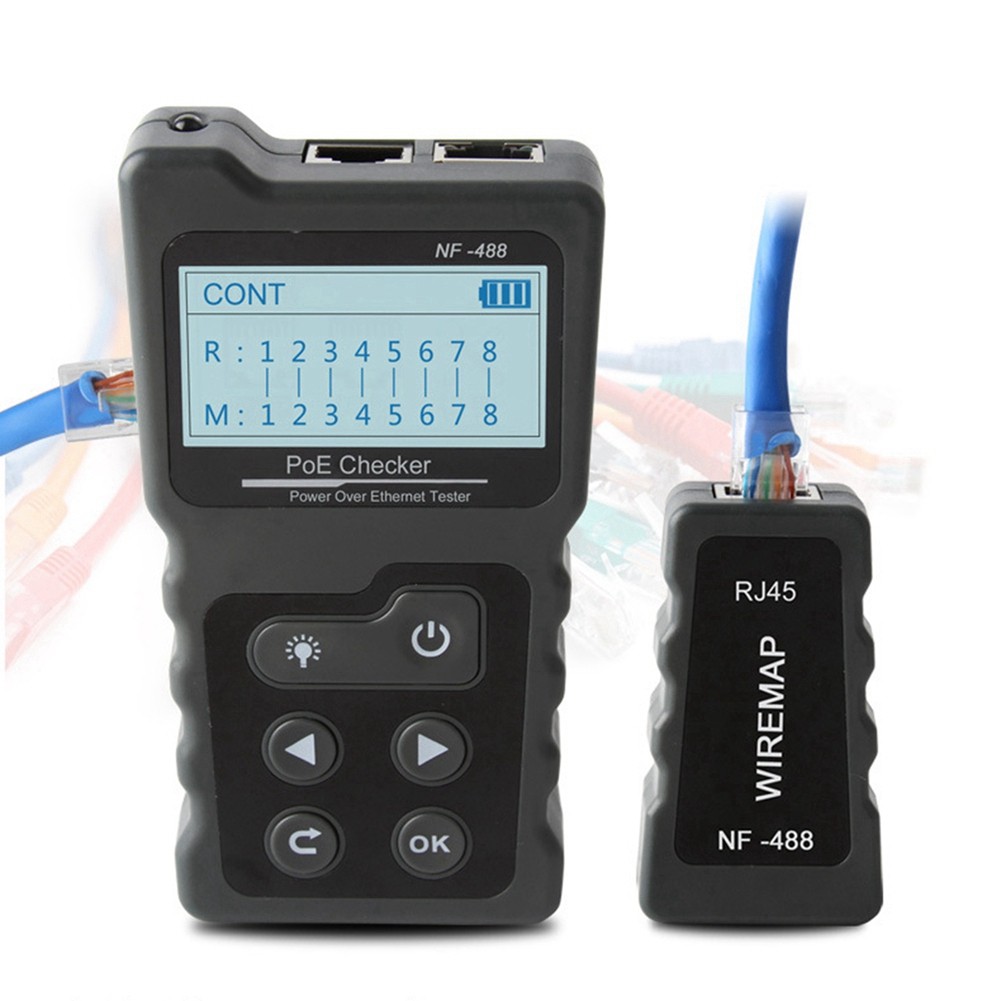 -488 PoE Test Cable Tracker Voltage Checker over the Ethernet Cat54186