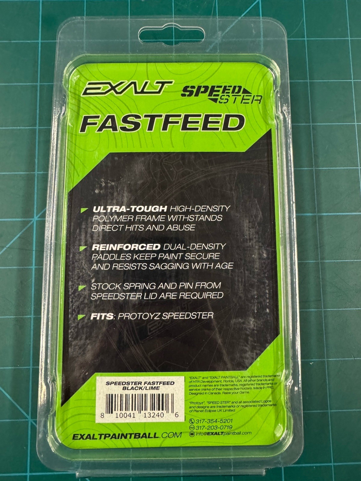 EXALT Fastfeed (“speed feed”). LIME. BNIB. Fits Speedster ONLY!