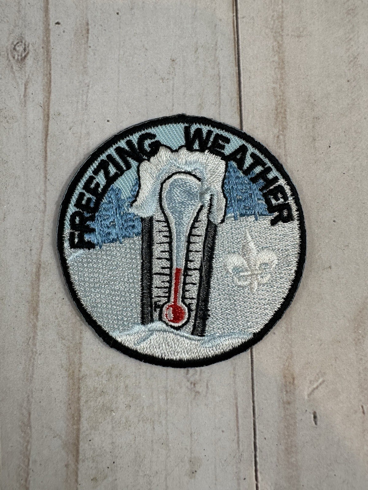 Cub and Boy Scout Winter Activity Patch, Freezing Weather