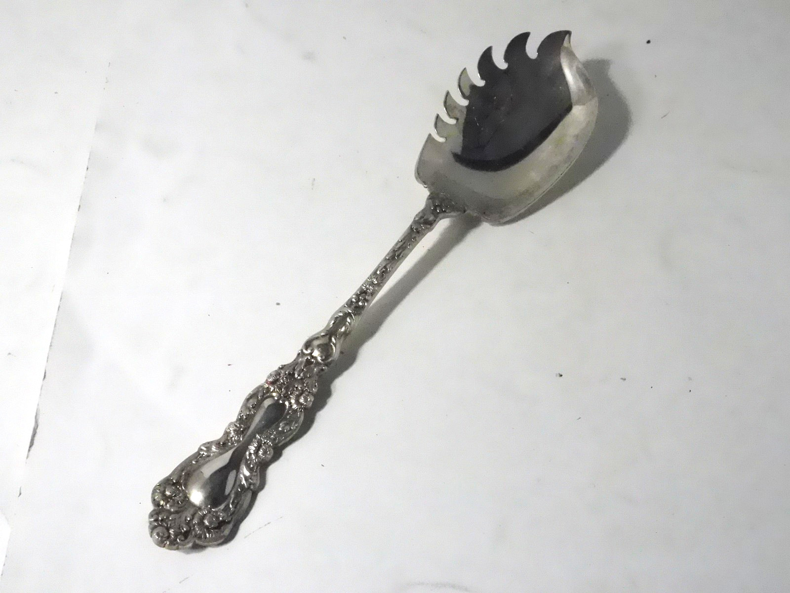 Gorham EP Silverplate CHRYSANTHEMUM Pasta/Spaghetti Serving Spoon