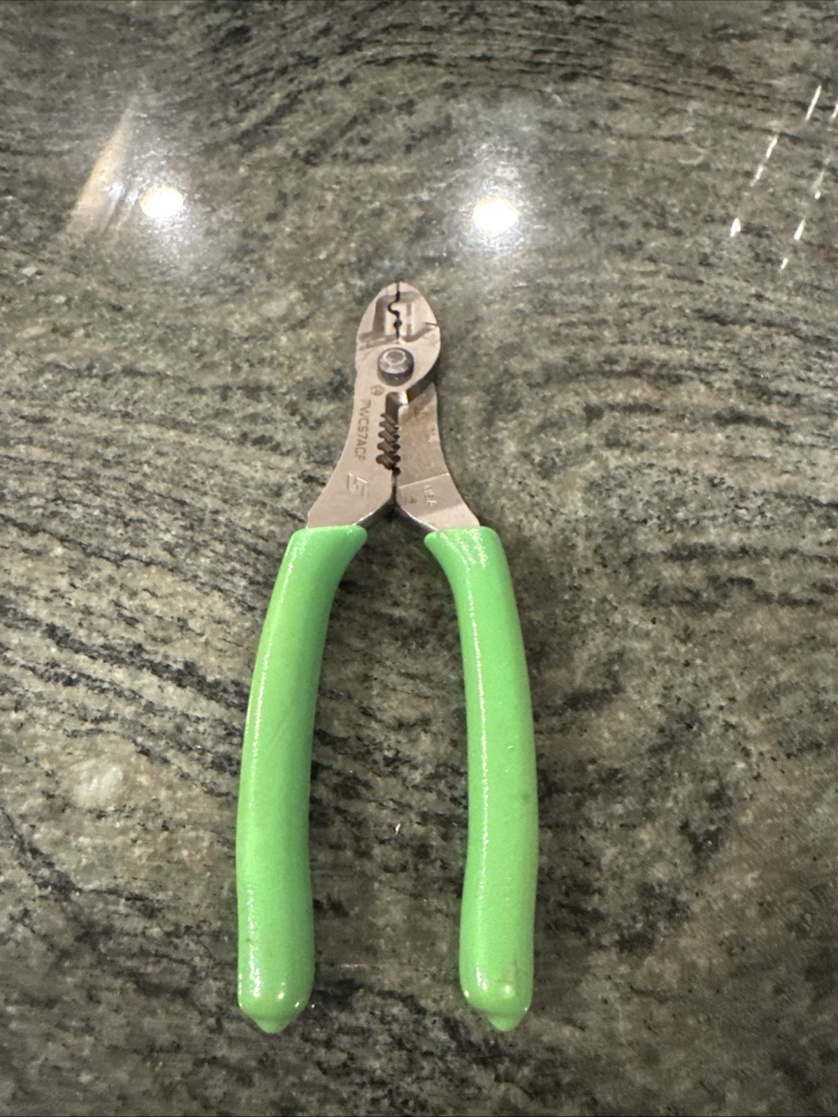 Snap On pwcs7acf 7” wire stripper cutter crimper 12-20 awg green