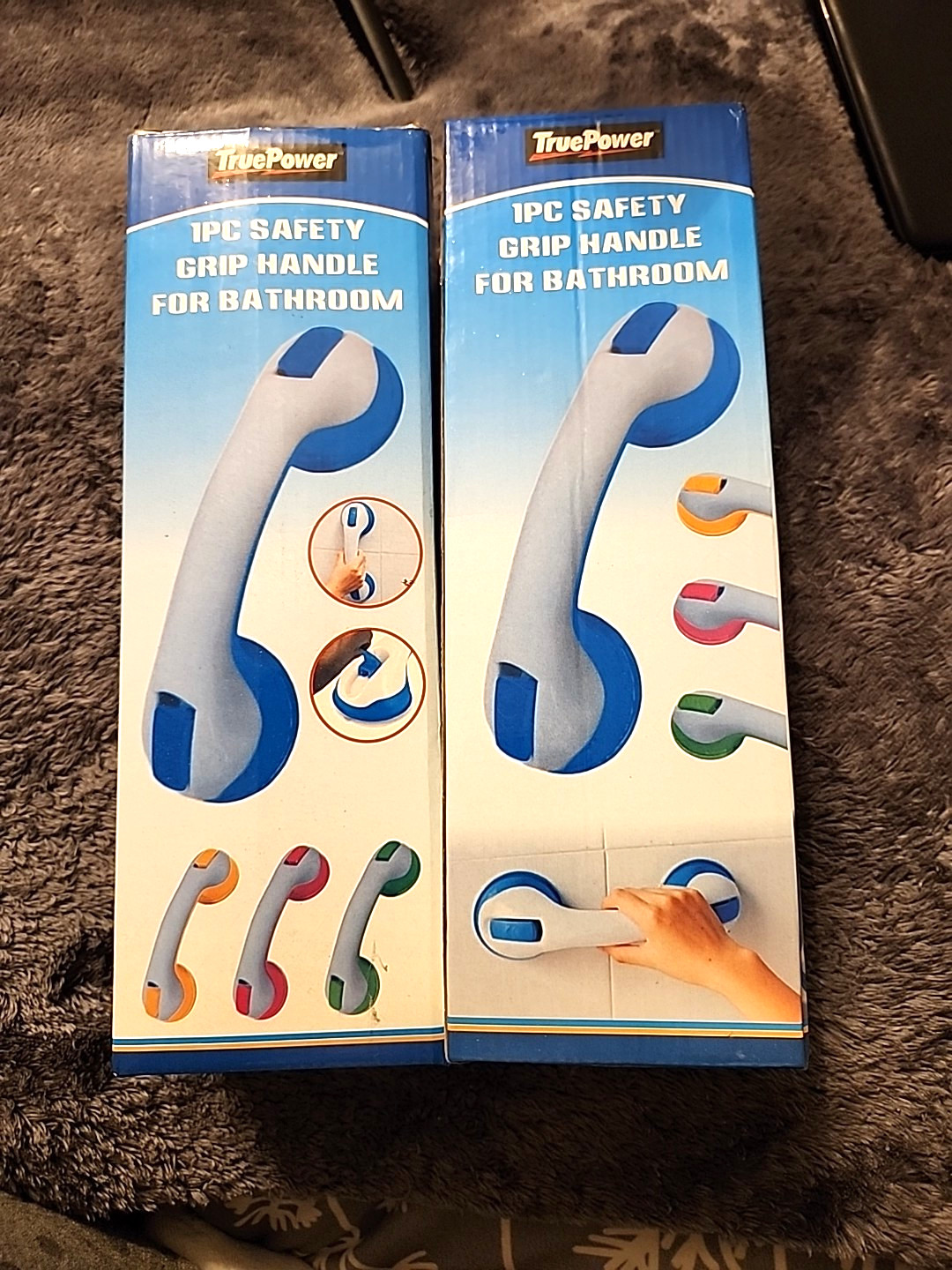 Suction Tub & Shower Bars Set Of 2 Assistance Grip Handle New In Box New