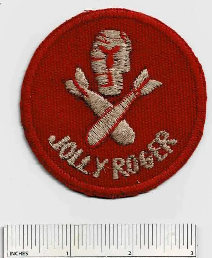 WW2 JOLLY ROGERS 320th Bomb Squadron USAAF Shoulder Patch Cloth US Air WWII