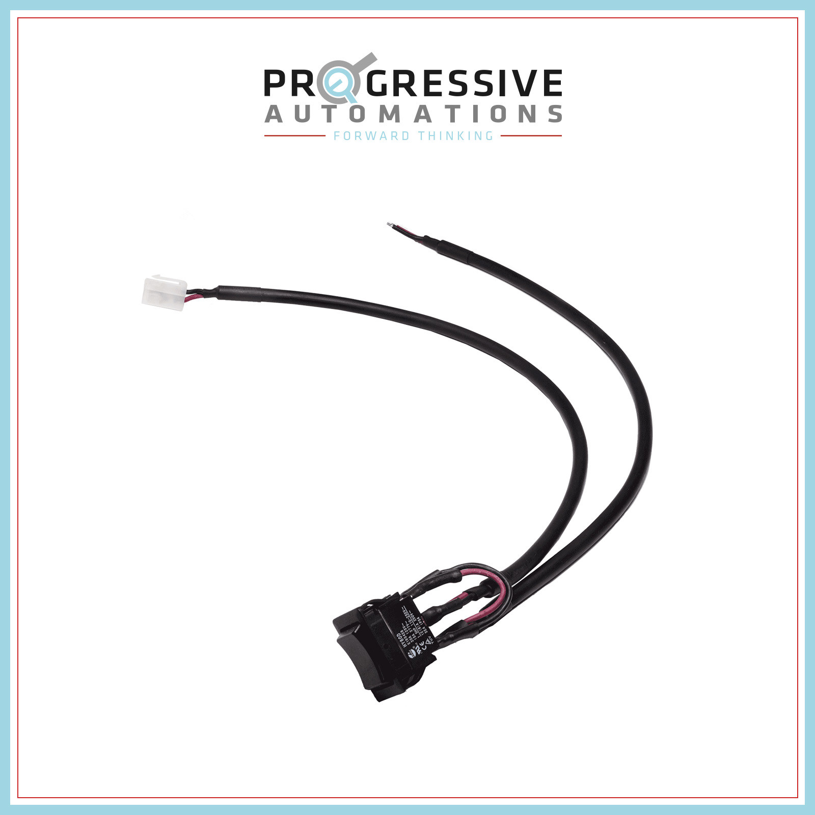 Rocker Switch - Momentary - Attached Wires - DPDT for Linear Actuators