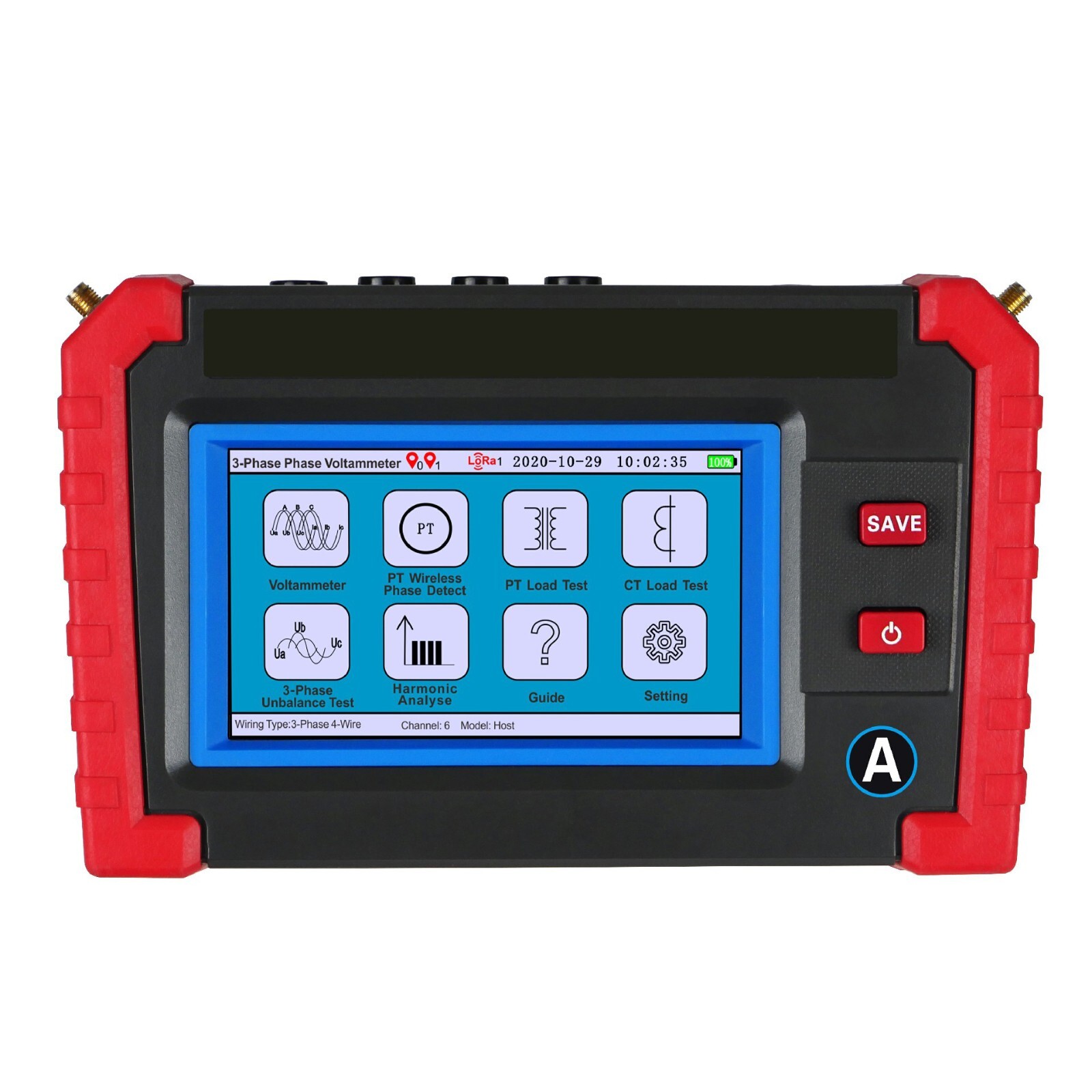 Wireless Three Phase Digital Phase Voltmeter PT Secondary Admittance 1.0mS～100mS