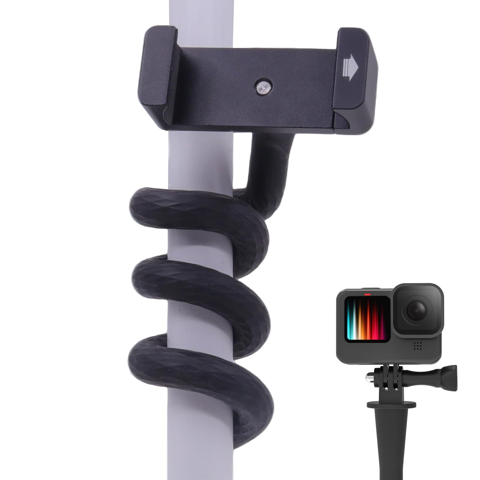 Portable Flexible Cell Holder for Treadmill, Stroller, Gym, Peloton, Shopping...