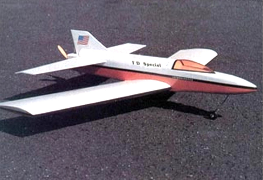RC Plans 1/2A sport Pusher RCM TD SPECIAL 1/2A Pylon Design Racer Wingspan 31"