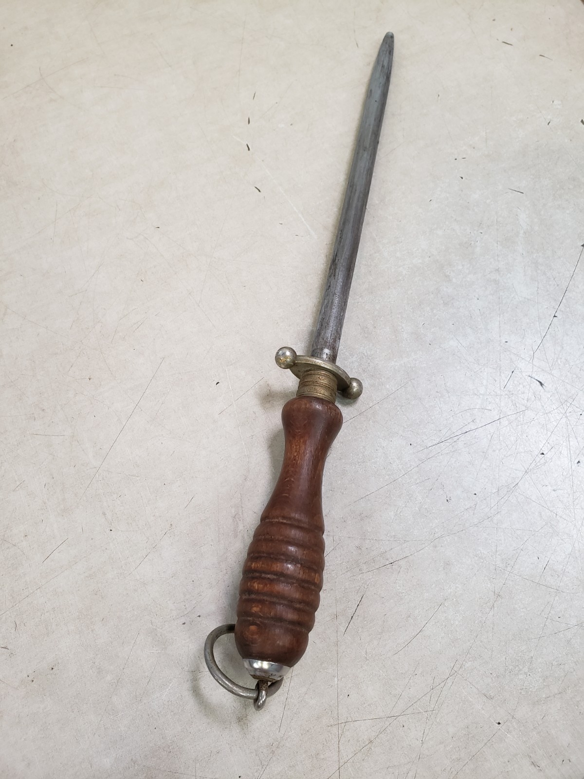 Mundial Sharpening Steel with Wood Handle 12"