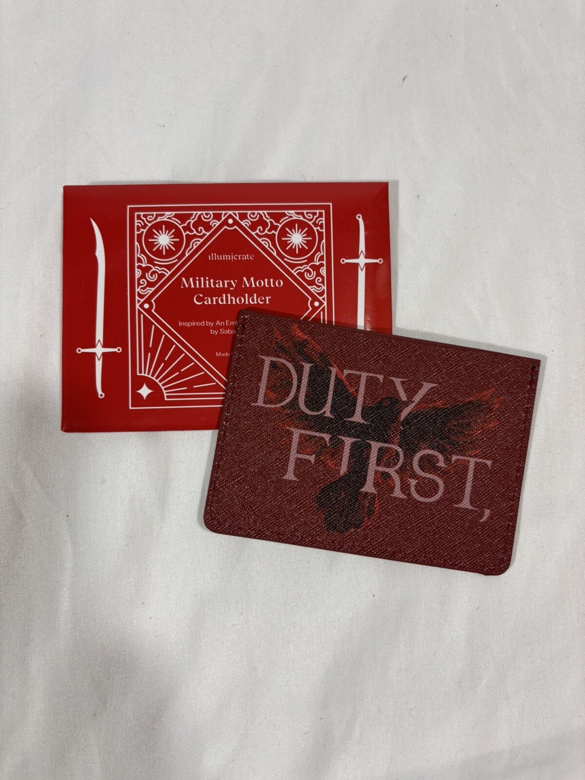Illumicrate “Military Motto” Cardholder Inspired By An Ember In The Ashes
