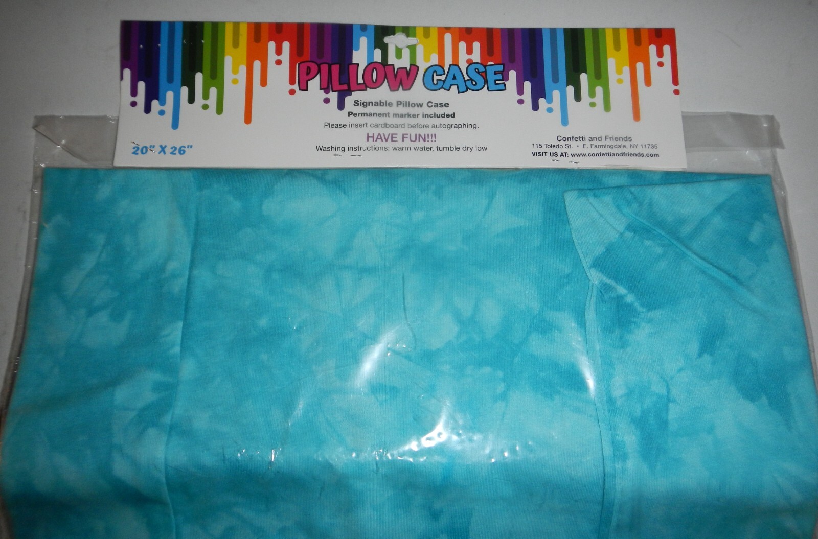 Camp Friends Signable Autograph Standard Size 20x26 Pillow Case