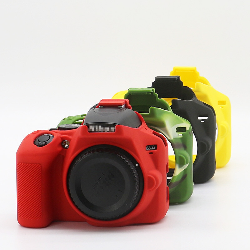 Anti-slip Silicone Rubber Body Case Protector Cover For Nikon D3500 Camera