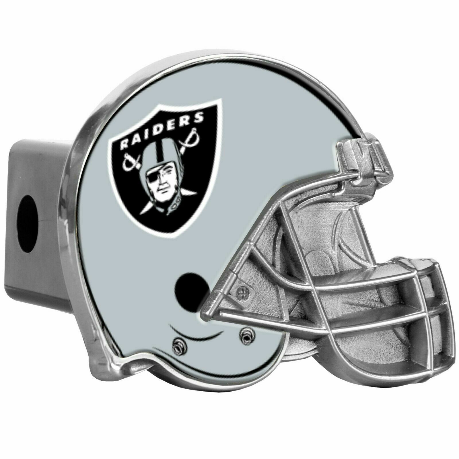 Las Vegas Raiders Helmet NFL 3D Polyurethane Domed Hitch Cover 2" Receiver Truck
