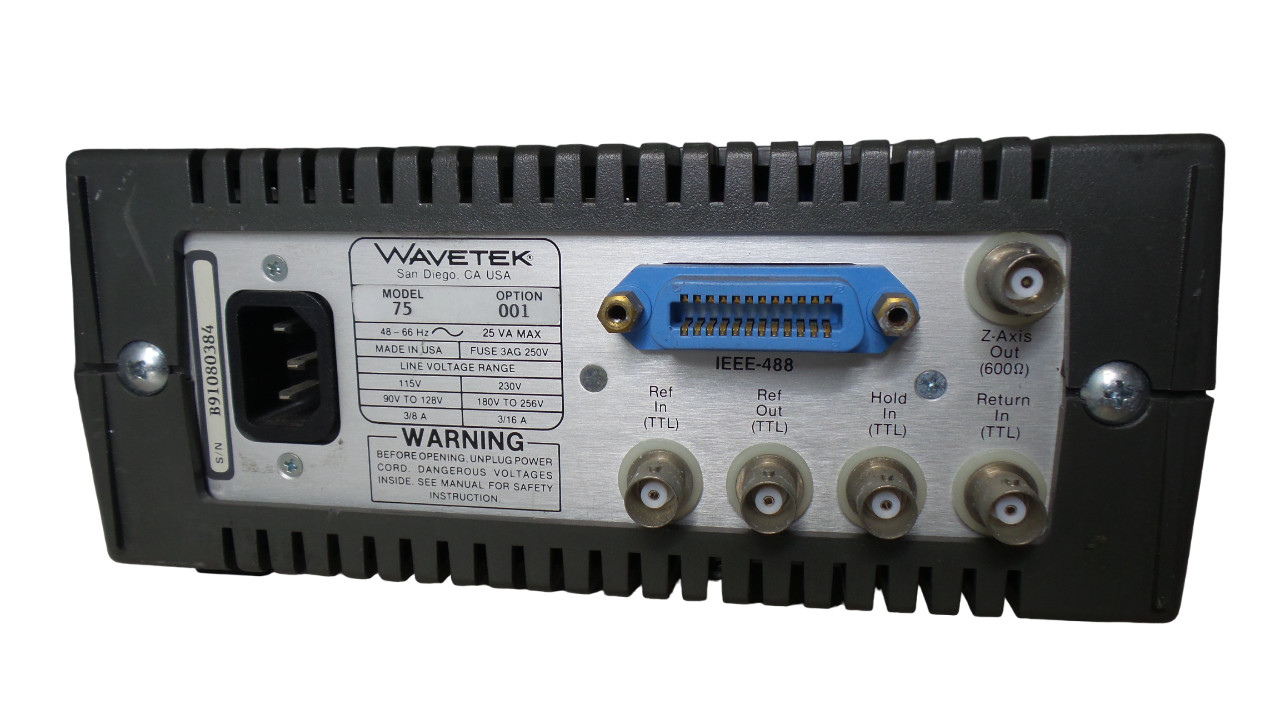 WAVETEK 75 ARBITRARY WAVEFORM GENERATOR - Free Shipping